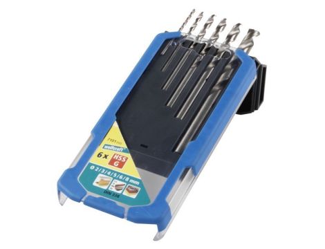 Zestaw wierteł do metalu HSS-G DIN 338 2 - 8 Wolfcraft [6 szt.]