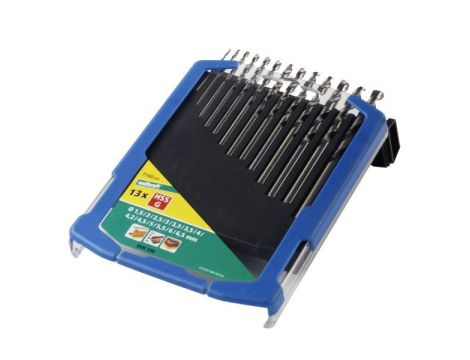 Zestaw wierteł do metalu HSS-G DIN 338 1,5 - 6,5 Wolfcraft [13 szt.]