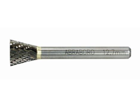 Frez do metalu ABRABORO Typ N, 12 x 58/13 - odwrócony stożek TCT