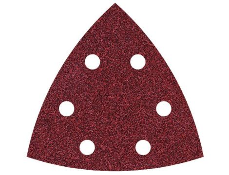 Papier szlifierski 95 mm Wolfcraft - gr. 60/80/120, perforowany, na rzep [15 szt.]