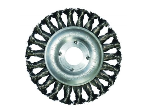 Szczotka tarczowa 125 mm/22,2 ABRABORO - drut splatany 0,5 mm INOX