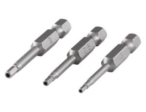 Bit 6-kąt wew. z otworem 2, 2.5, 3 Wolfcraft - 50 mm [3 szt.]