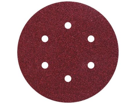 Papier szlifierski 150 mm Wolfcraft - gr. 60/120/240, perforowany, na rzep [12 szt.]