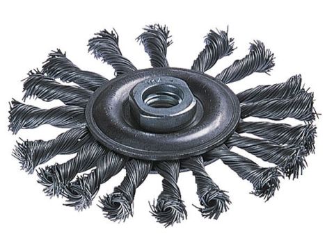 Szczotka tarczowa 115 mm/M14 Wolfcraft - drut splatany