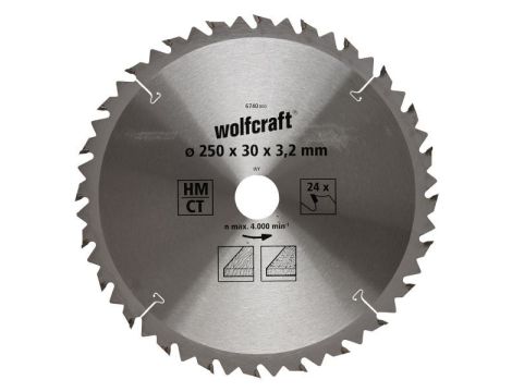 Piła tarczowa 300/30 mm HM Wolfcraft - szybkie, dokładne cięcia