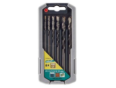 Zestaw wierteł do betonu 3 - 10 Wolfcraft [6 szt.] - 2