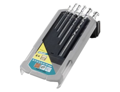 Zestaw wierteł do kamienia 3 - 10 mm Wolfcraft [6 szt.]