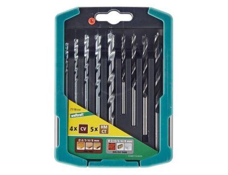 Zestaw wierteł mieszanych: drewno, kamień 3 - 8 mm Wolfcraft - 2