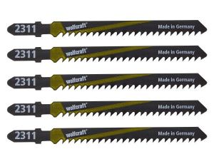 5 brzeszczotów Wolfcraft - uchwyt T, szybkie, zgrubne cięcia