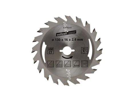 Piła tarczowa 160/20 mm HM Wolfcraft - proste, szybkie cięcia