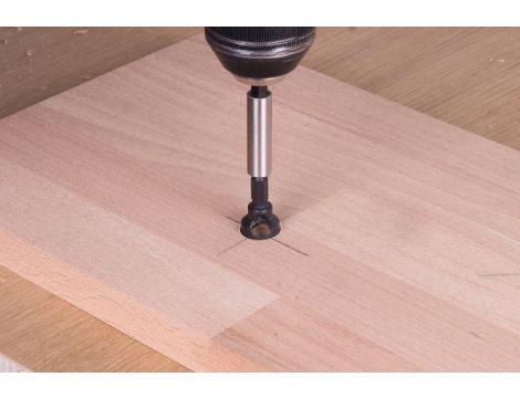 Pogłębiacz 12 mm Wolfcraft -  WS, trzpień 6-kąt, z wyrzutnikiem - 2