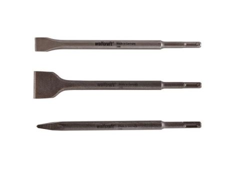 Zestaw dłut SDS-plus Wolfcraft [3 szt.]