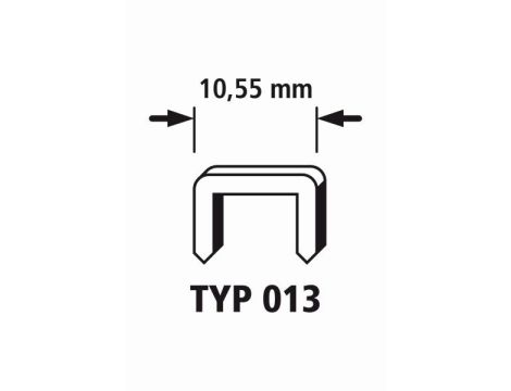 Zszywki 13/6 WOLFCRAFT twarda stal [2000 szt.]