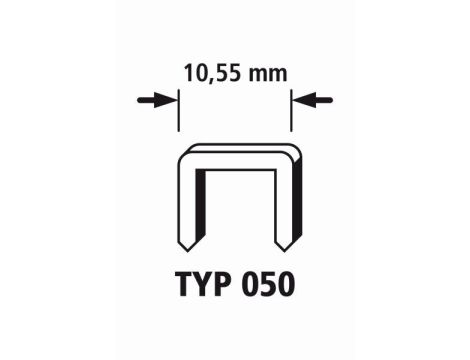 Zszywki 50/6 WOLFCRAFT twarda stal [2000 szt.]