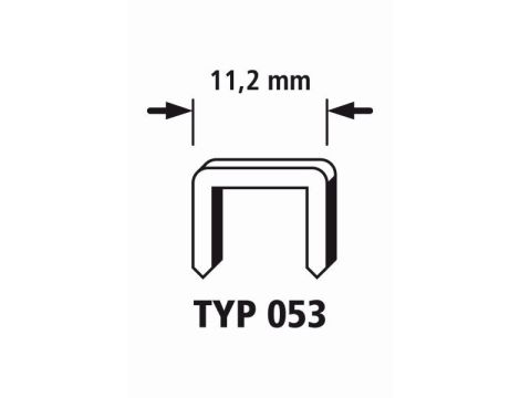 Zszywki 53/8 WOLFCRAFT super twarde [5000 szt.]