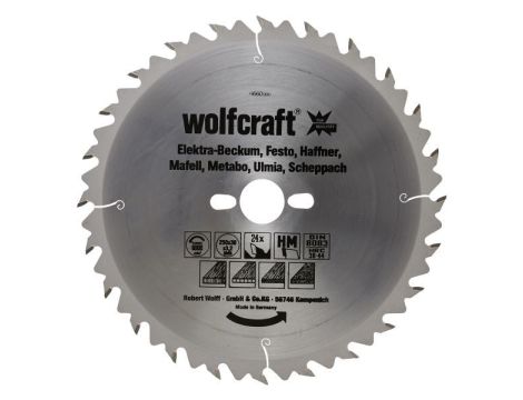 Piła tarczowa 300/30 mm HM Wolfcraft - szybkie, dokładne cięcia