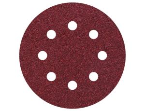 Papier szlifierski 115 mm Wolfcraft - gr. 40, perforowany, na rzep [5 szt.]