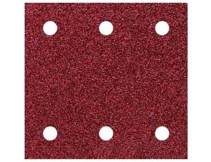 Papier szlifierski 100x115mm Wolfcraft - gr. 60/120/240, perforowany, na rzep [10 szt.]