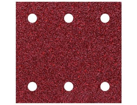 Papier szlifierski 100x115mm Wolfcraft - gr. 60/120/240, perforowany, na rzep [10 szt.]