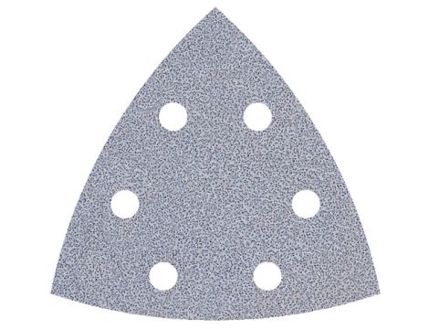 Papier szlifierski 95 mm Wolfcraft - gr. 120, perforowany, na rzep - do farby i lakieru [5 szt.]