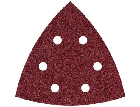 Papier szlifierski 105 mm Wolfcraft - gr. 60/120/240, perforowany, na rzep [ 20 szt.]