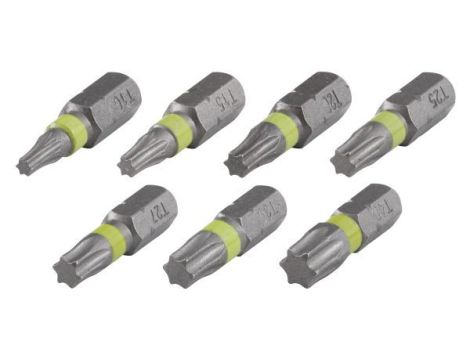 Zestaw bitów Wolfcraft - Torx 10-15-20-25-27-30-40 / 25 mm