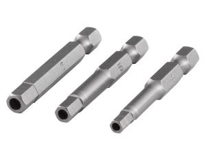 Bit 6-kąt wew. z otworem 4, 5, 6 Wolfcraft - 50 mm [3 szt.]