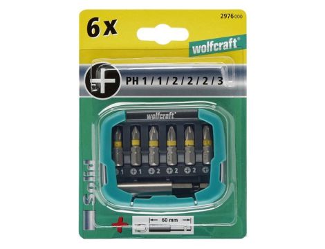 Zestaw bitów krzyżowych PH Wolfcraft - [7 cz.] - 2