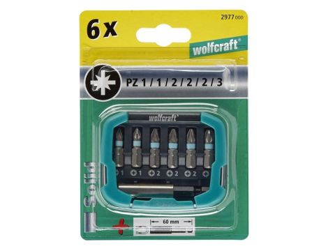 Zestaw bitów krzyżowych PZ Wolfcraft - [7 cz.] - 2