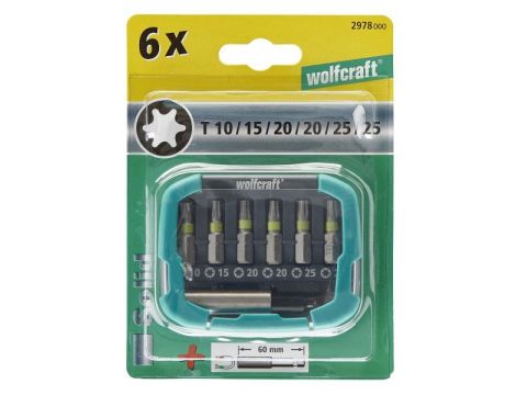 Zestaw bitów gwiazdkowych Torx Wolfcraft - [7 cz.] - 2