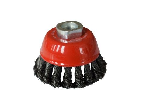 Szczotka doczołowa 65 mm/ M14 ABRABORO - drut splatany 0,5 mm