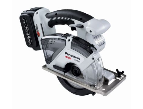 Zestaw PANASONIC Pilarka tarczowa 18V z 2 x 18V 5.0Ah Li-ion + ładowarka, z Systainer (14.4V współpracująca)