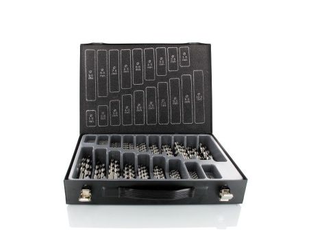 Zestaw wierteł do metalu HSS-GS DIN 338 1 - 10 mm ABRABORO [170 szt.]