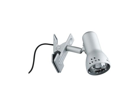Lampa z klipsem GRYPS E14 max. 40W 230V żelazo szczotkowane / metal / tworzywo sztuczne