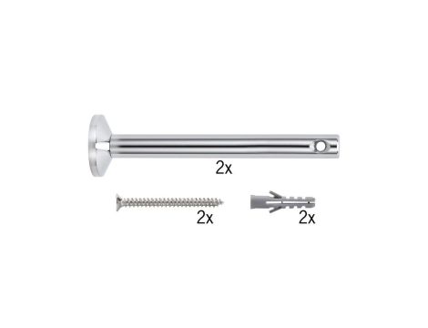 System linkowy wspornik sufitowy 1 para, Chrom