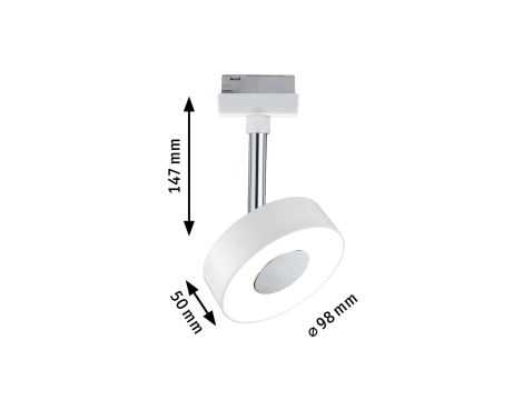 Reflektor na szynoprzewód URail CIRCLE LED DIM 5W 220lm 2700K 230V biały matowy / metal - 3