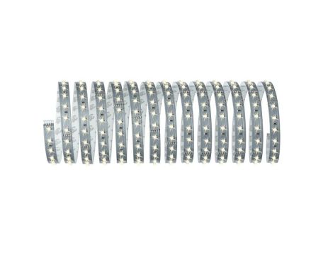 Taśma MaxLED 500 zestaw 5m ciepły biały / tworzywo sztuczne 33W 230/24V 75VA srebrny / tworzywo sztuczne