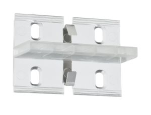 Zestaw montażowy mocowanie Duo do profili taśm LED, zestaw 4 szt przezroczysty / tworzywo sztuczne