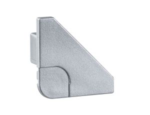 Zestaw 2 zaślepek do profili taśm LED Delta Connector aluminium mat / tworzywo sztuczne