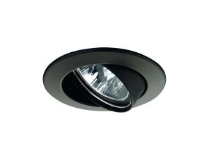 Oprawa wbudowana, ruchoma 51mm czarna downlight LED 12V