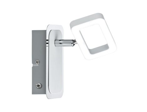 Oprawa ścienno-sufitowa FRAME LED 1x4,5W 1x320lm 3000K 230V biały mat / chrom / metal