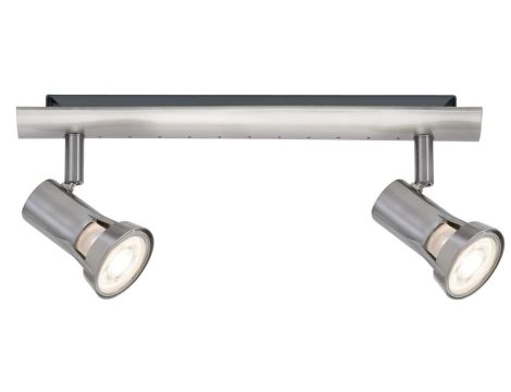 Oprawa ścienno-sufitowa TEJA GU10 max. 2x10W 230V nikiel satynowany /metal - 2