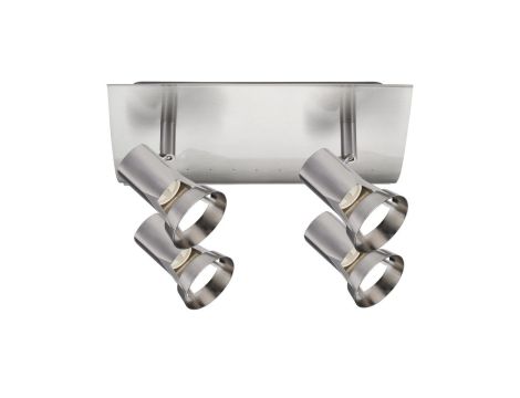 Oprawa ścienno-sufitowa TEJA GU10 max. 4x10W 230V nikiel satynowany /metal