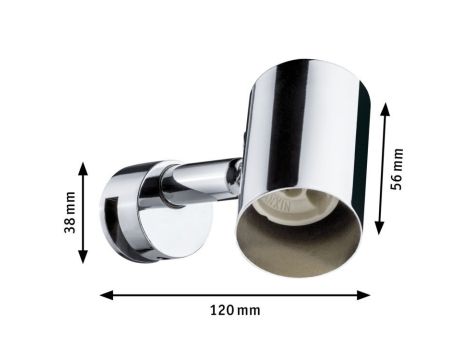 Oprawa ścienna MINTAKA nad lustro GU10 max.1x20W IP20 230V chrom / metal - 5