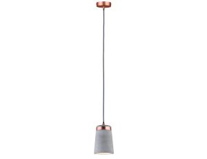 Lampa wisząca Neordic Stig max.1x20W E27 230V szary / miedziany mat / beton / metal - image 2