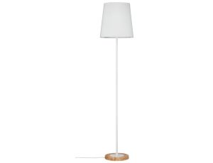 Lampa podłogowa STELLAN E27 max.1x20W 230V biały / drewno / tkanina