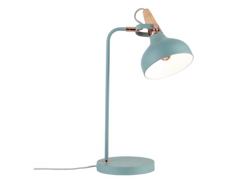 Lampa stołowa Neordic Juna max.1x20W E14 230V miedź / drewno metal  - 2