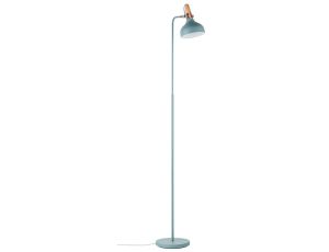 Lampa podłogowa Neordic Juna max. 1x20W E14 230V morska zieleń / miedź / drewno / metal