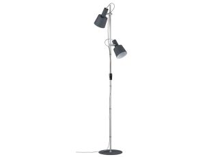 Lampa podłogowa HALDAR NEORIDC E14 maks. 2x20W 230V ciemnoszary / matowy chrom / metal