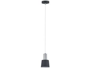 Lampa wisząca Neordic Haldar max. 1x20W E14 230V ciemno-szary / chrom / metal